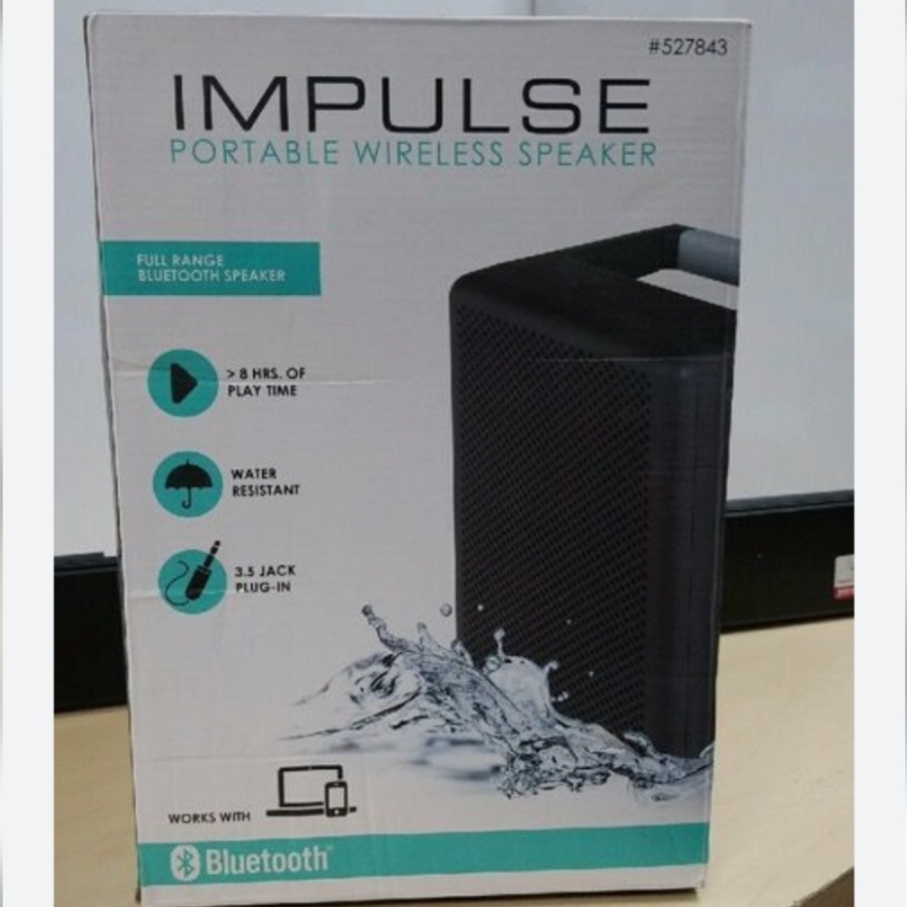 Impulse portable Bluetooth indoor, outdoor speaker